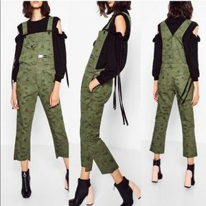 Zara Camo Overalls